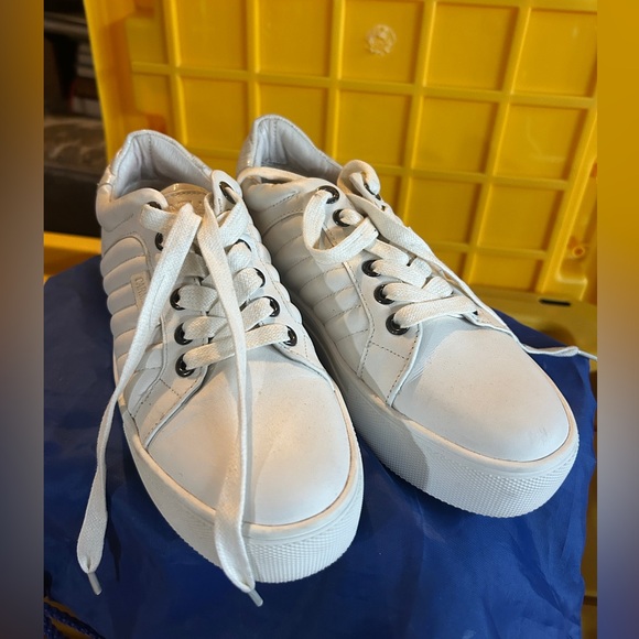 Carmela White Platform Sneakers - Picture 1 of 6